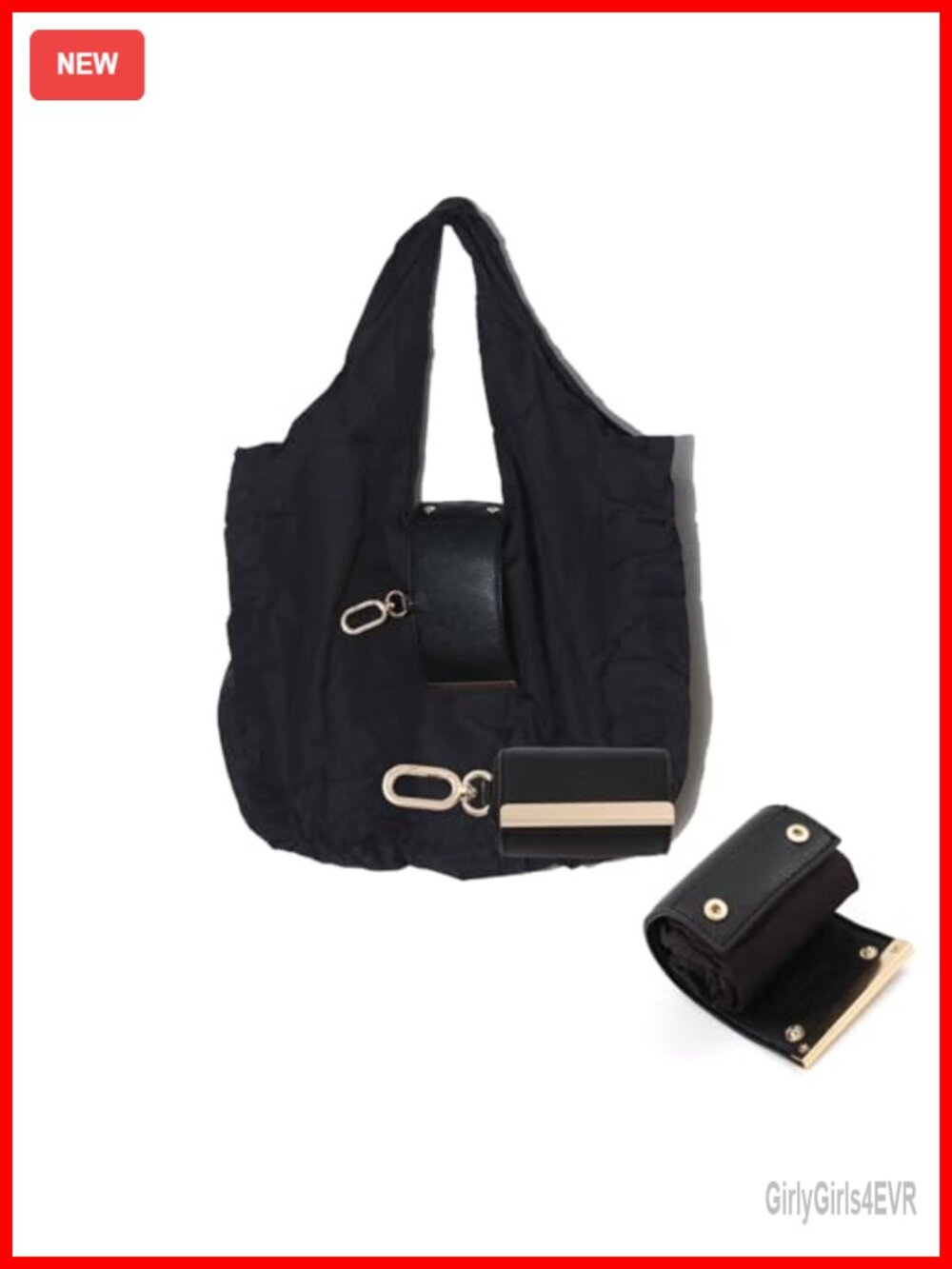 Foldable Keychain Tote Bag - Reusable Shopping Bag for Travel, Grocery, Beach